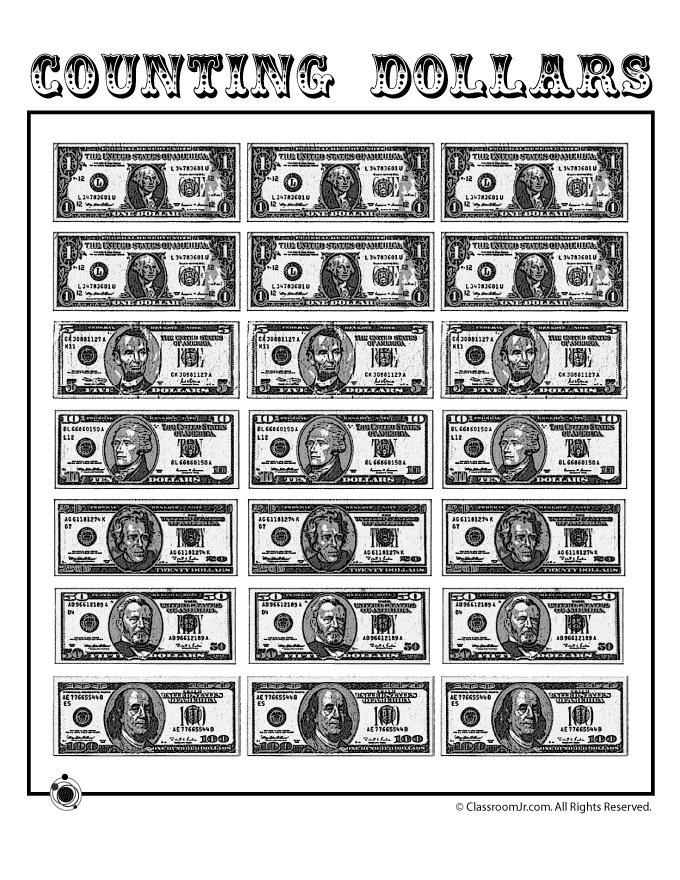 printable paper play dollars woo jr kids activities