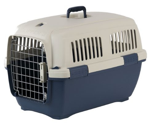 Marchioro Clipper Cayman 3 Pet Carrier, Small/Medium, 25-inches, Tan/Blue