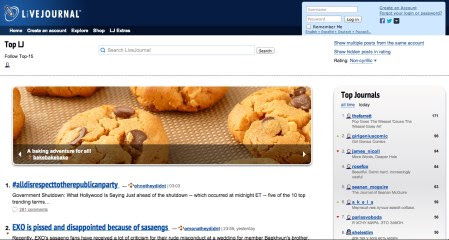 livejournal.com - blogging platform