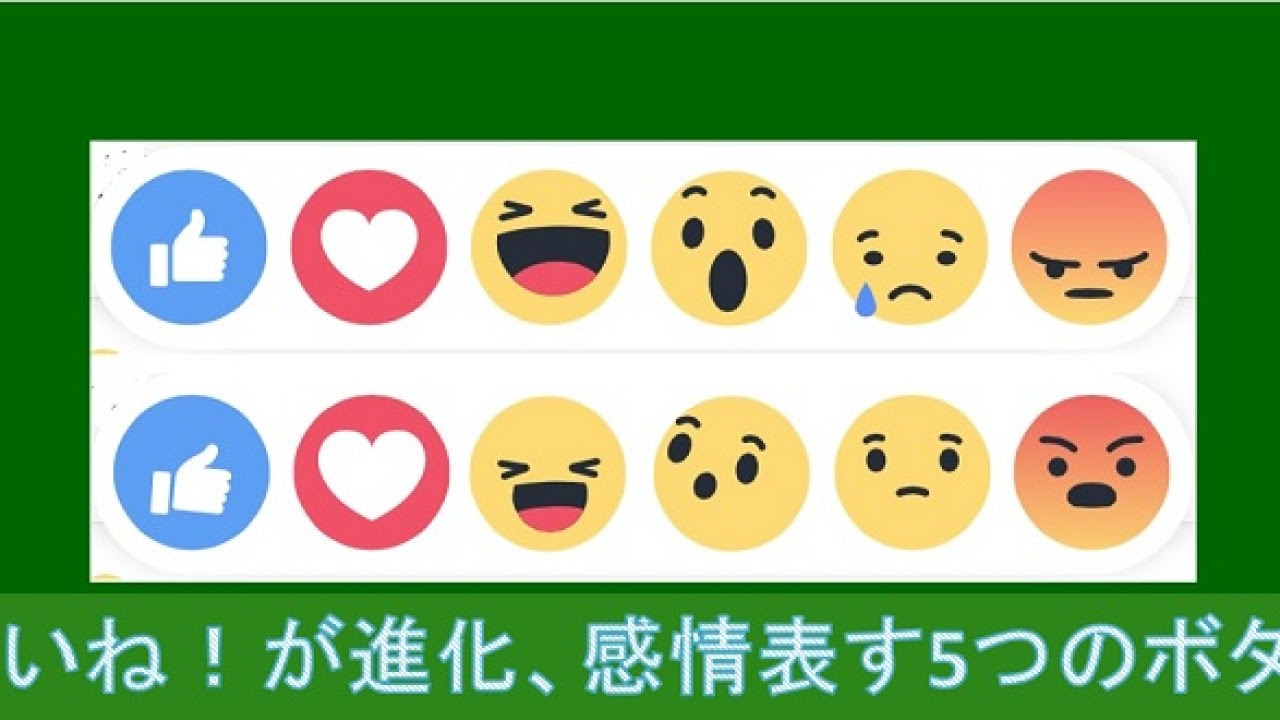 Facebookの いいね が進化 ひどいね など感情表す5つのボタンを追加 電本カリスマ Com