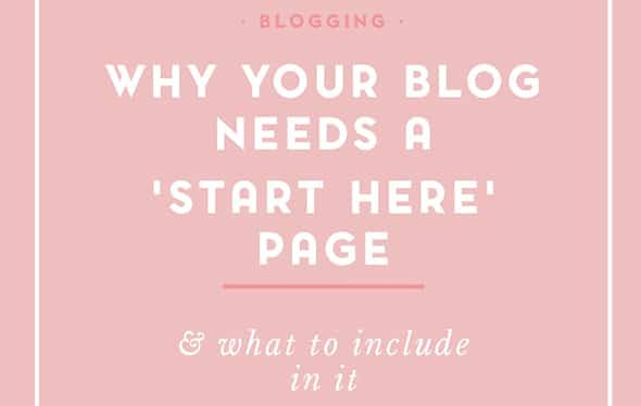 Why you need a START HERE page