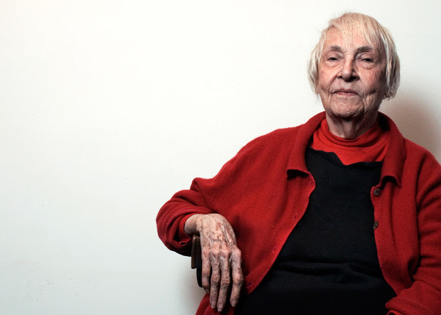 Portrait of the artist Carmen Herrera, photo by Adriana Lopez Sanfeliu Portrait of the artist Carmen Herrera, photo by Adriana Lopez Sanfeliu