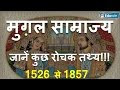 जानें मुगल वंश, साम्राज्य व बादशाहों के इतिहास के बारे में रोचक तथ्य!!! (Static GK for SSC/UPSC)