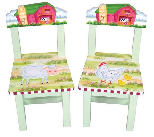 Guidecraft Little Farm House Chair - Set of 2