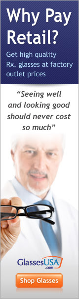 Never pay retail again on eyeglasses