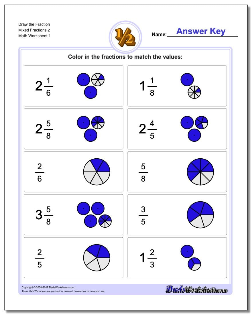 Draw Simple Fractions