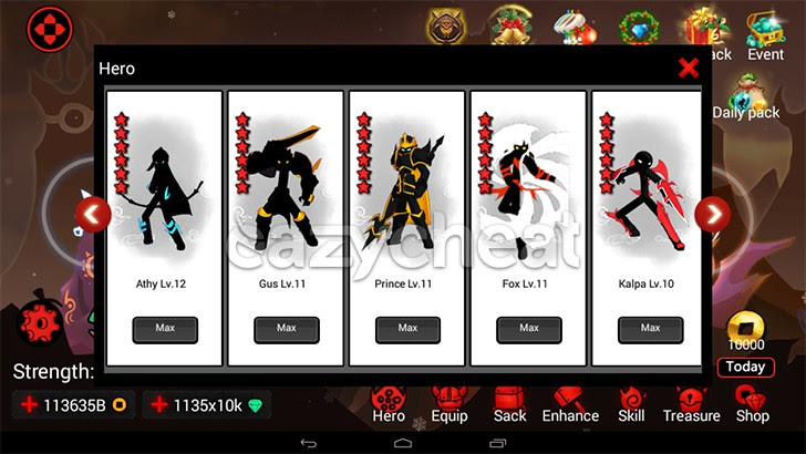 League of Stickman 2017 Cheats