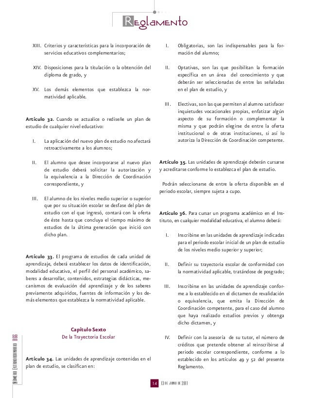Reglamento General de Estudios del IPN 2004 (actual)