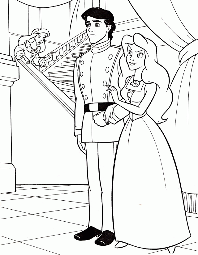 60  Coloring Pages Disney Princess Ariel  Free