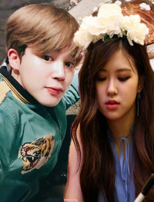 jirose jimin rose blackpink bts...