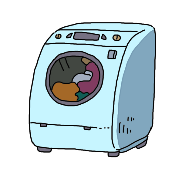 ドラム式洗濯機のイラスト かわいいフリー素材が無料のイラストレイン