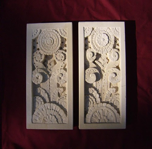 Pair of Art Deco Panels by St. Luke's Finsbury