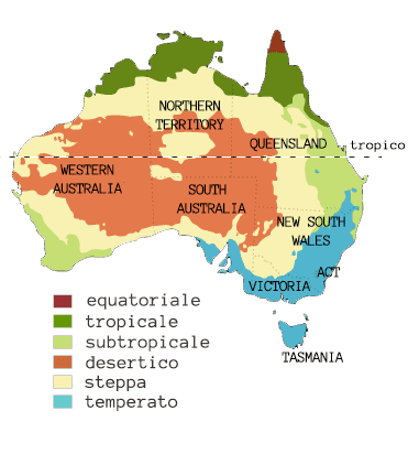 Cartina Regioni Australia