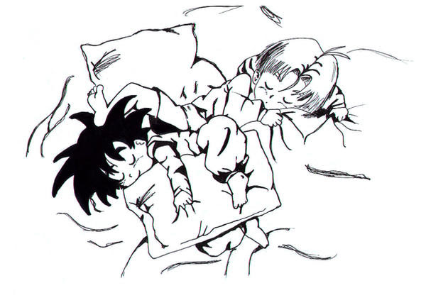 trunks and goten. Trunks and Goten Sleep by