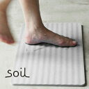 【ポイント10倍】 マット バスマット 吸水 吸水性 マカロンカラー soil ソイル 珪藻土 自然素材...