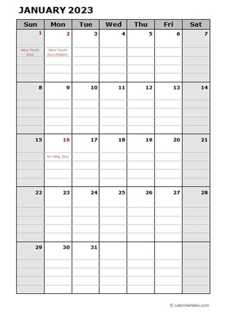  2023 planner printable free free printable worksheet