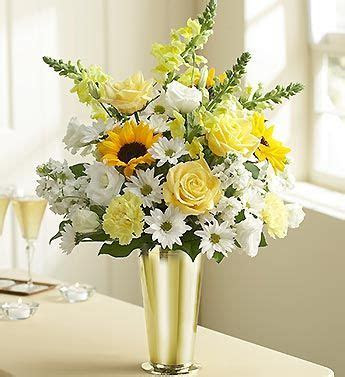 flowers arrangements for 50th anniversary party  