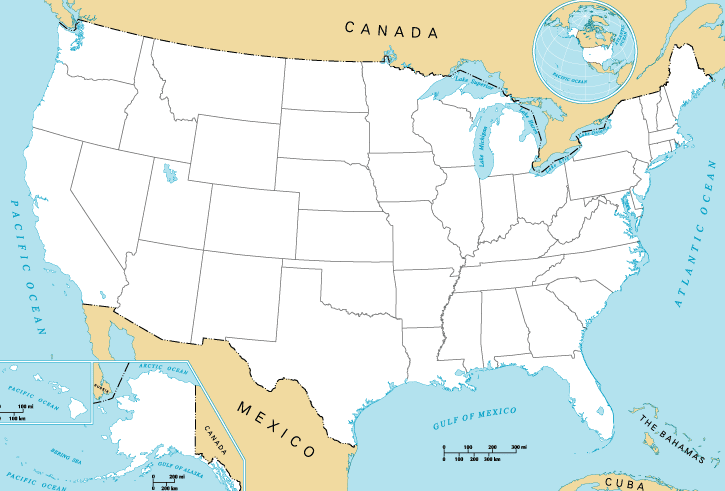 blank map of usa with states. Newer online map puzzles lank