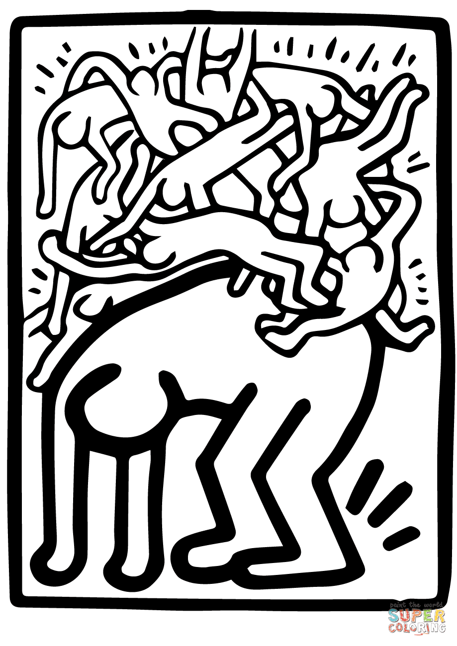 the Fight Aids Worldwide by Keith Haring