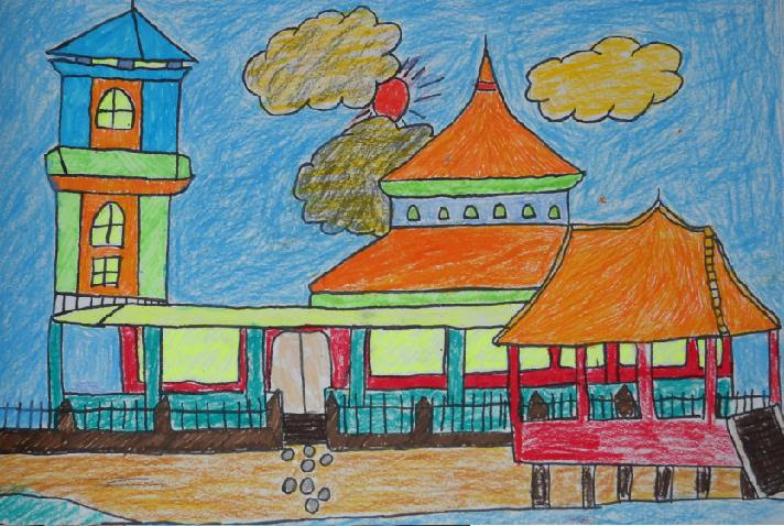 Gambar Lukisan Masjid  Joy Studio Design Gallery - Best 