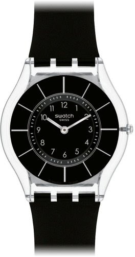 Swatch Black Classiness SFK361 Ladies Watch