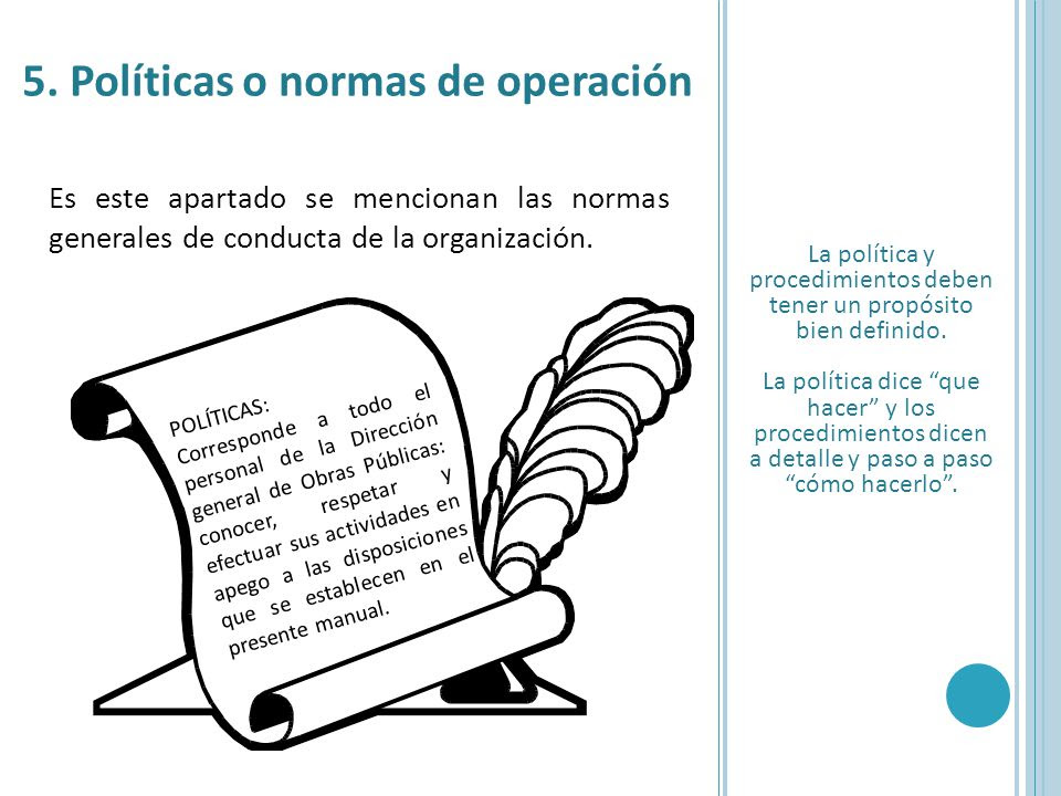 Ejemplo De Un Manual De Politicas Normas Y Procedimientos