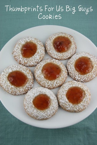 Thumbprints For Us Big Guys Cookies