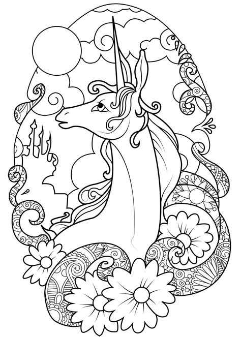Scroll down the page to see all our unicorn pictures to color in. coloring pages coloring phenomenal detailed unicorn cute