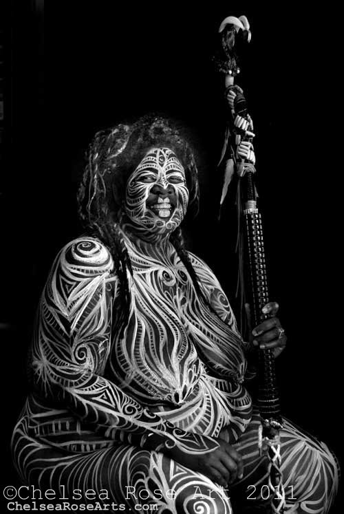 Queen Bead-bodyart photography