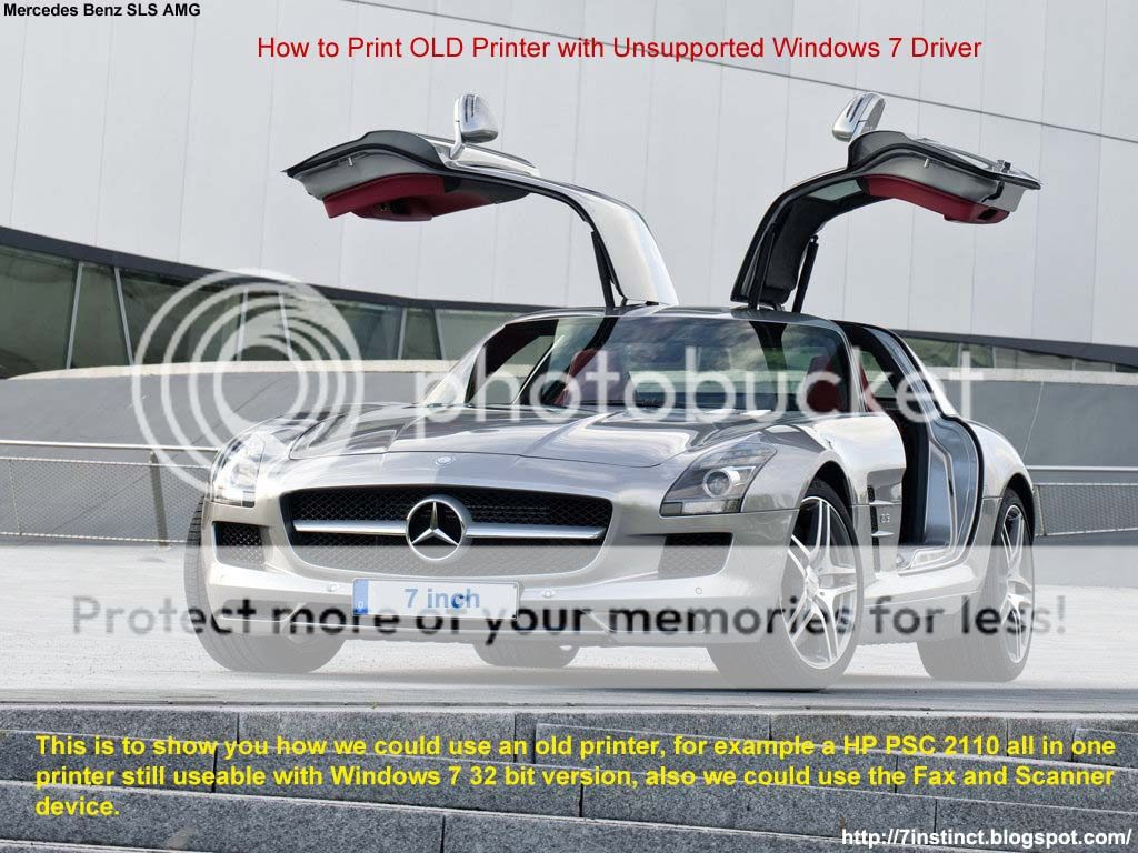 print old printer with win 7