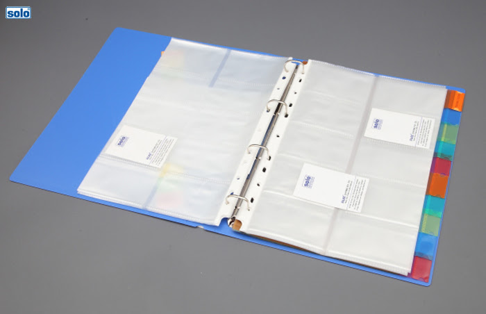 Solo Business Card Holder A4 500 W Index [SB
