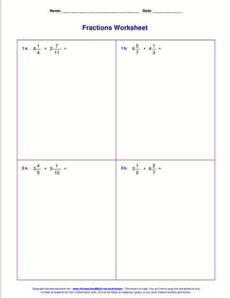 Download and printout our free worksheets. worksheets for fraction multiplication