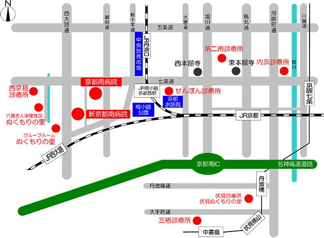 交通案内 新京都南病院 京都南病院グループ