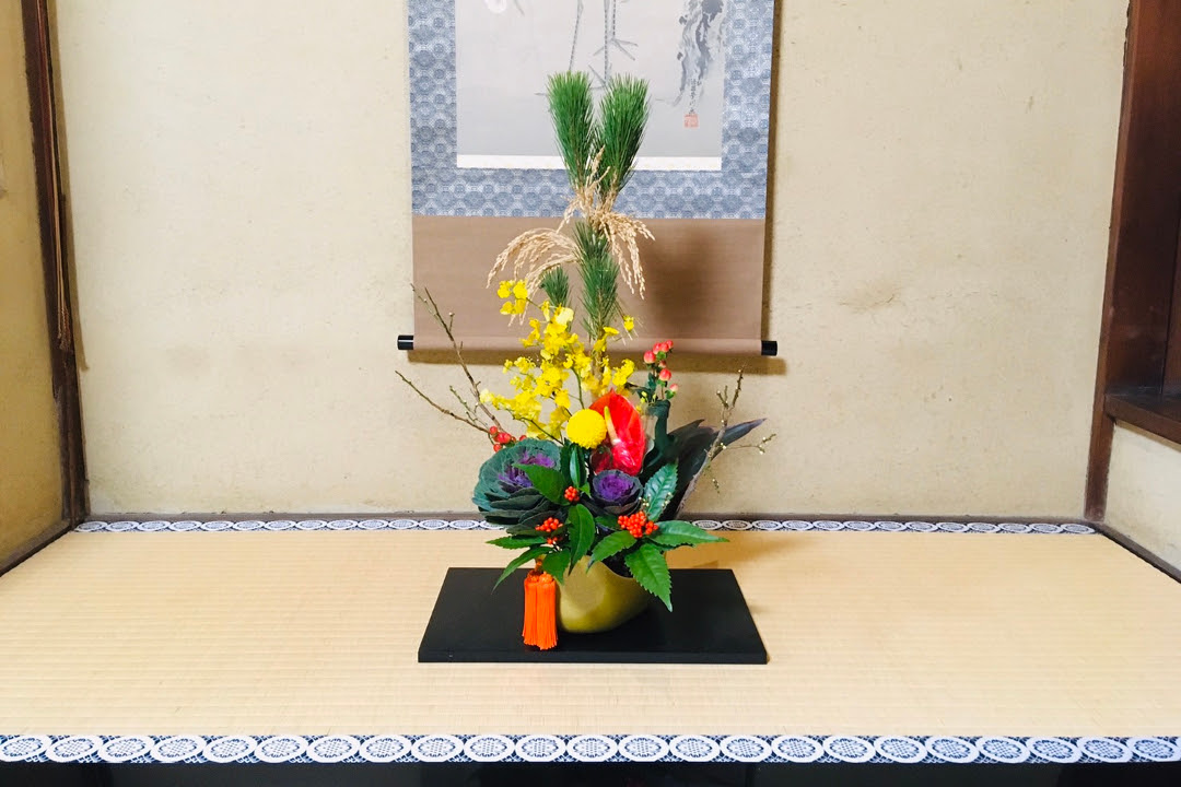 らくたび京町家 花めぐりー新春のお花 オウンドメディア