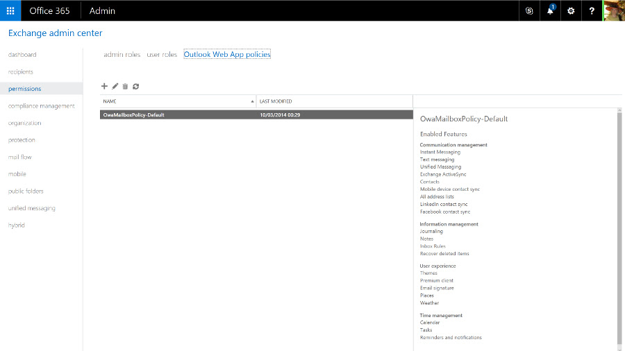 OAW for device admin