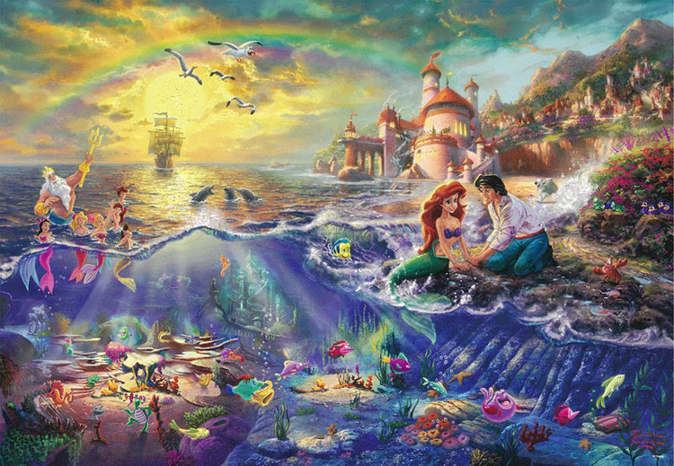 Ten D1000 4 ディズニー The Little Marmaid リトル マーメイド 1000ピース Cp D テンヨー の商品詳細ページです 日本最大級のジグソーパズル通販専門店 ジグソークラブ
