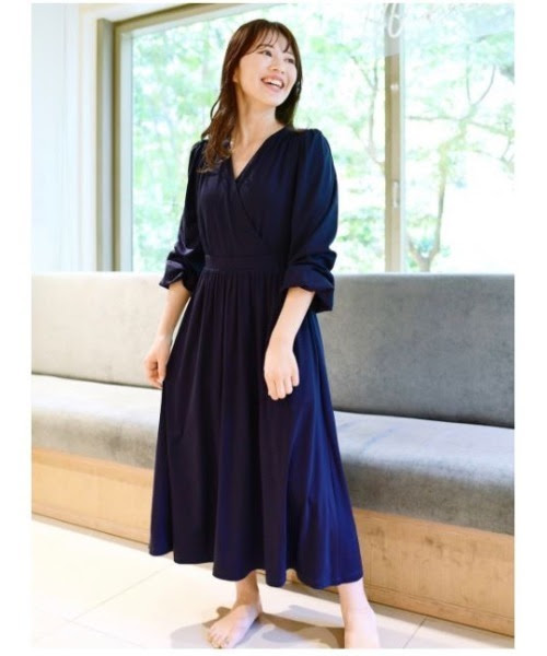 ワンピース ドレスカットソーカシュクールワンピース ワンピース Celford セルフォード のファッション