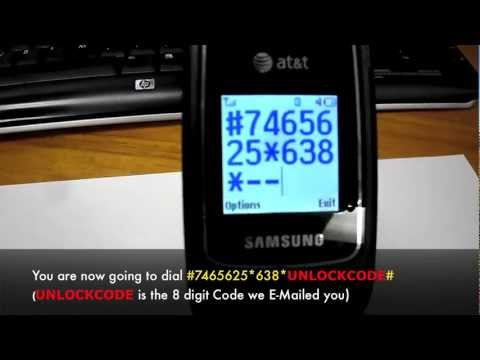 unlock code for samsung sgh a107