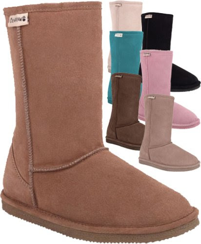BEARPAW WOMENS S410 EVA SHEEPSKIN BOOTS