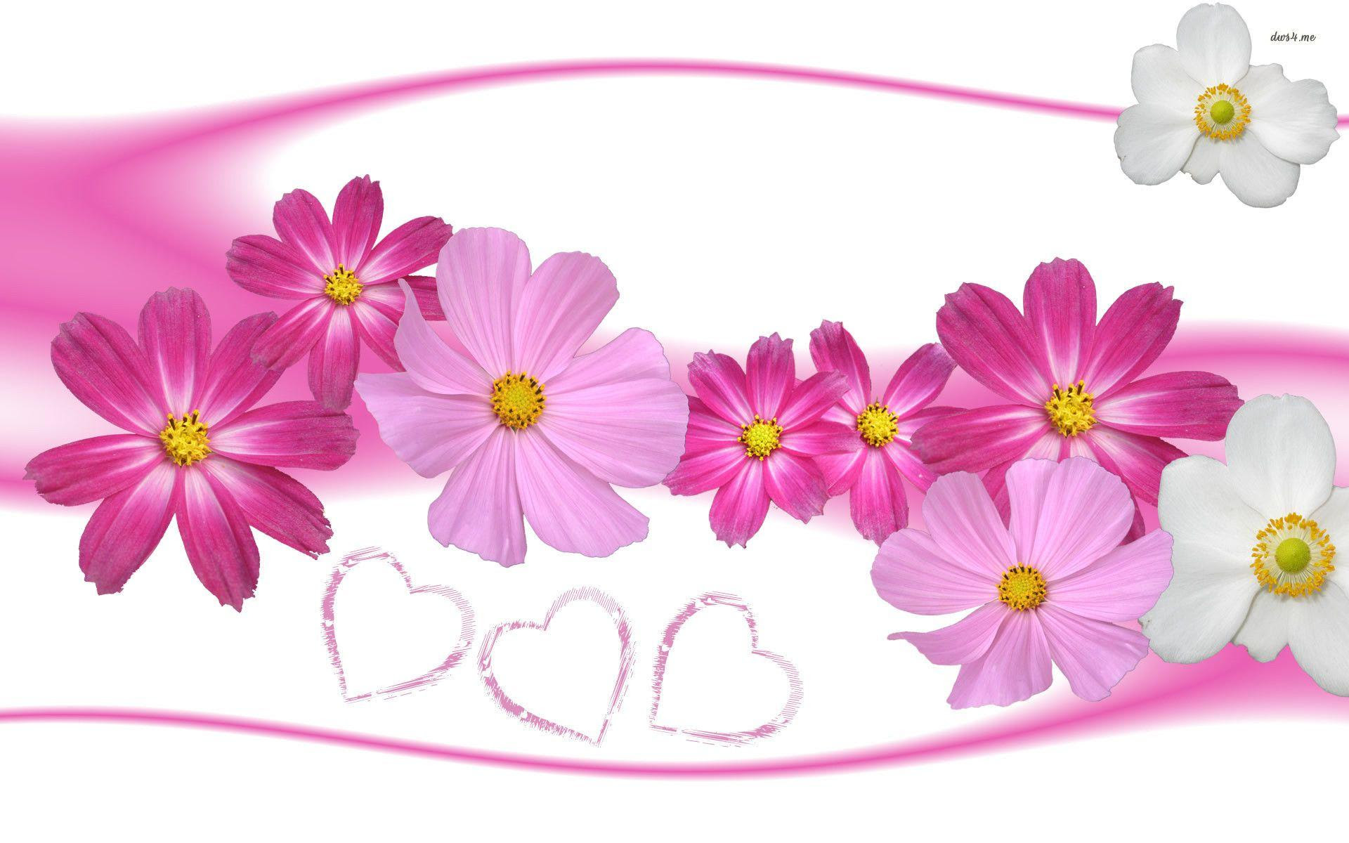 Hearts And Flowers Wallpapers - Wallpaper Cave