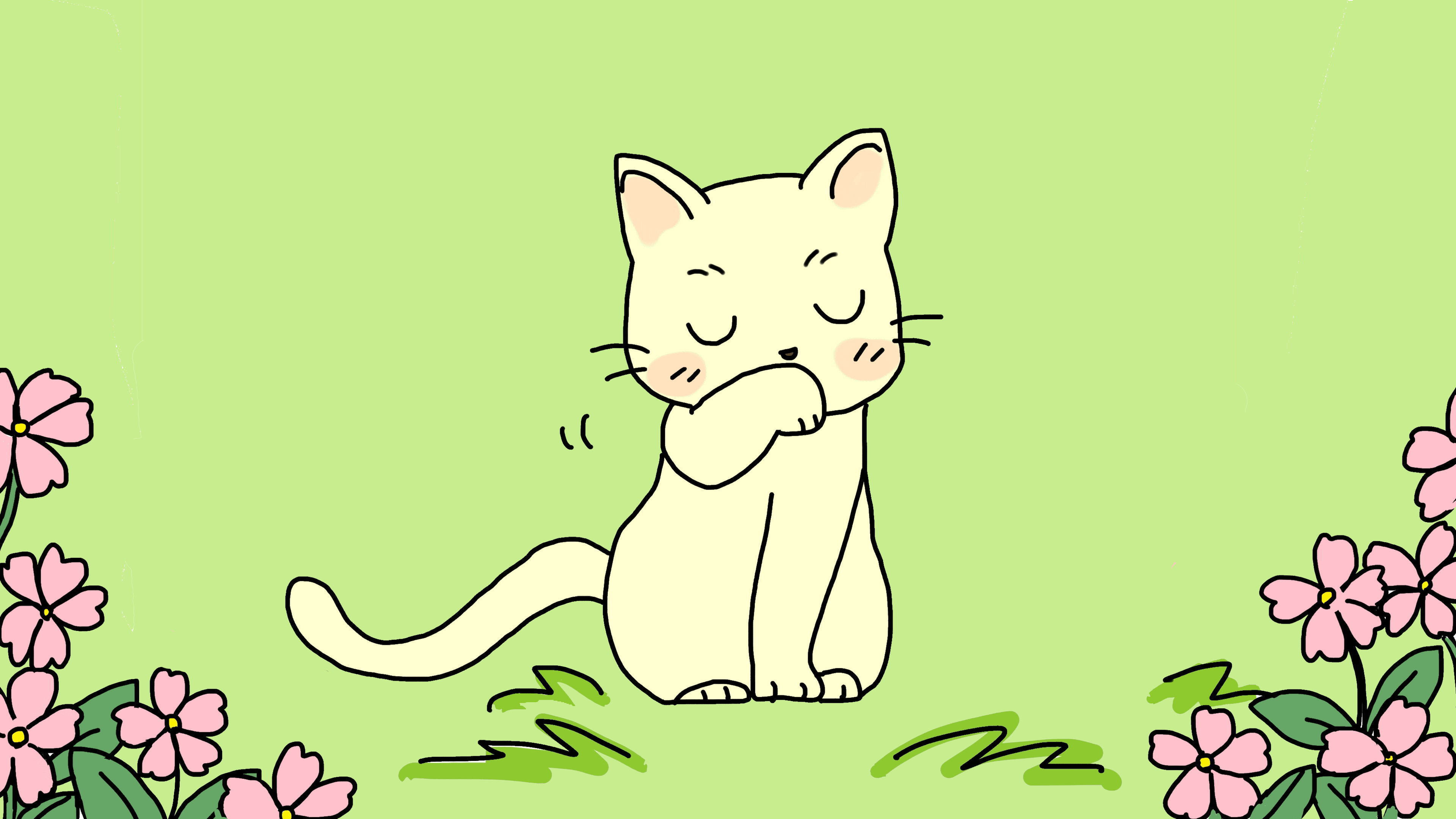 ネコがご飯の後で顔を洗うわけ リトアニアの昔話 福娘童話集 きょうの世界昔話
