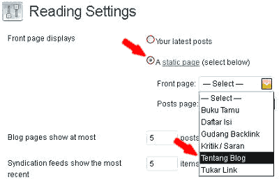 Membuat Sticky Page di Wordpress.com