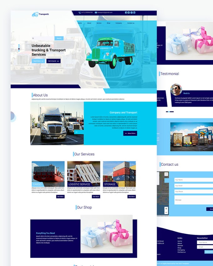 Transportz – Transport Website Html Template