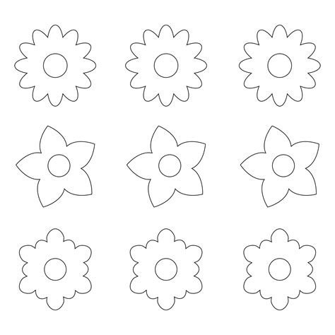 Webfree printable flower templates, patterns, svg files, stencils, and clip art designs. 6 free printable flower templates freebie finding mom printable
