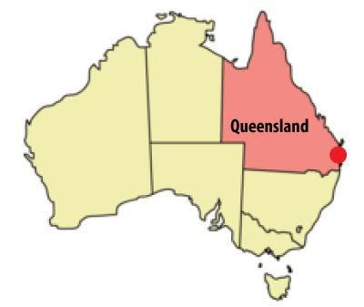 Queensland Australia map