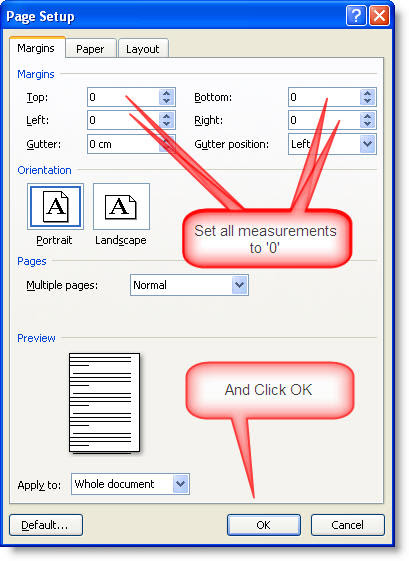 Change Envelope Layout