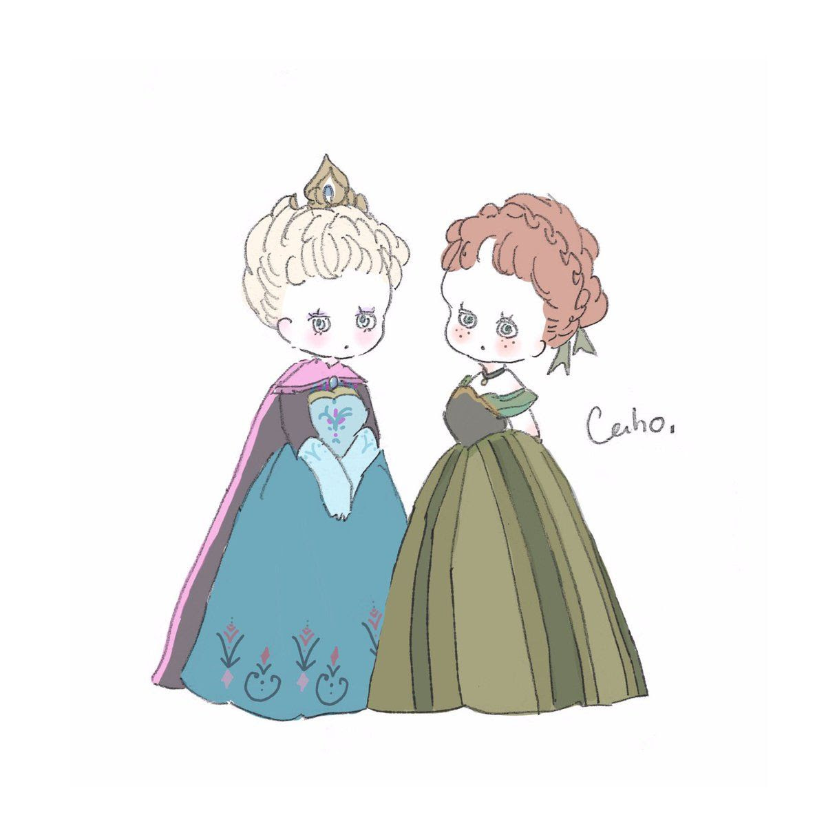 ディズニー画像ランド 元のちび キャラ 簡単 ディズニー プリンセス イラスト 手書き