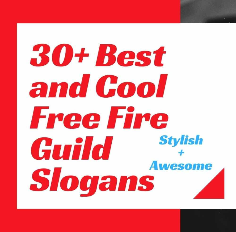 30 Cool Free Fire Guild Slogans Best Stylish Notice For Guild