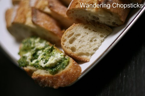 Baked Goat Cheese on Pesto 3