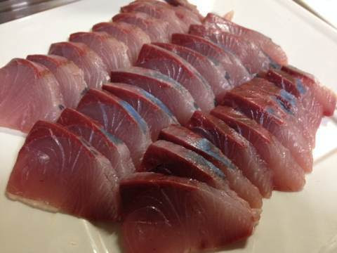 余市産フクラギを刺身としゃぶしゃぶで 小樽で家庭料理